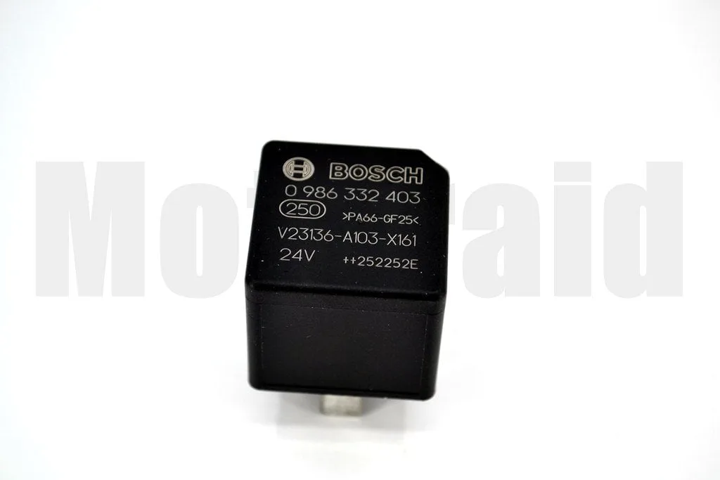 24V 20/10A Çift Platin Mini Röle 5 Fişli Diyotlu Sapsız