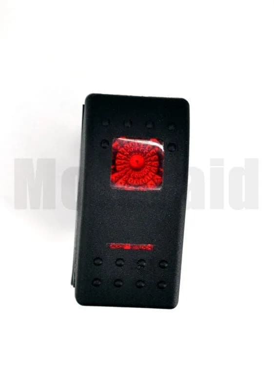 Marine Karavan Anahtar 12V 24V Kırmızı Işıklı Carling Tip Yaylı-0-Yaylı