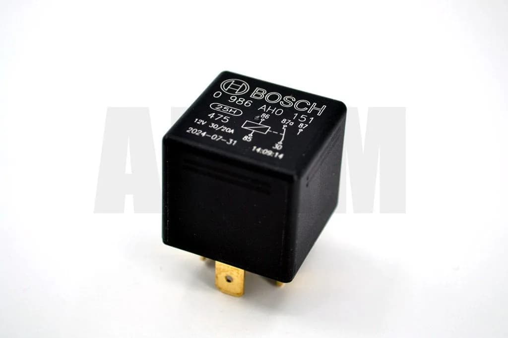 12V 30/20A Çift Platin Mini Röle 5 Fişli Bosch 0986AH0151 Sapsız