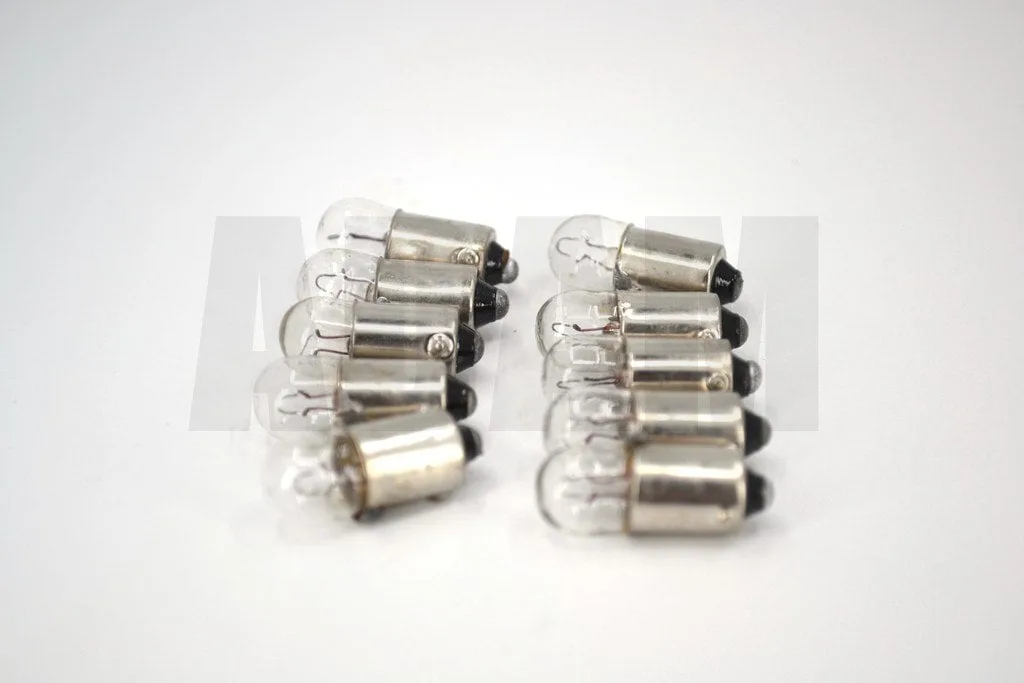 10 Adet 12V 53 Gösterge Park Ampulü 4W BA9S Eski Model Otolar
