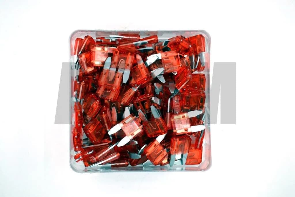 100 Adet 10A Kırmızı Mini Oto Bıçak Sigorta 12V - 32V DC