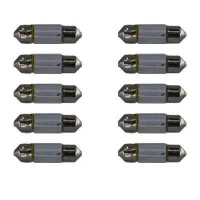 10 Adet 12V 3W Sofit Ampul 31mmx8mm