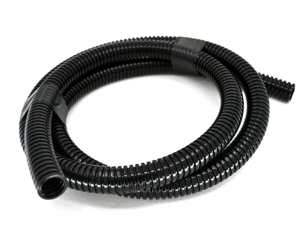 7mm Yarıksız Spiral Boru Kablo İzolasyon Hortumu Siyah Esnek