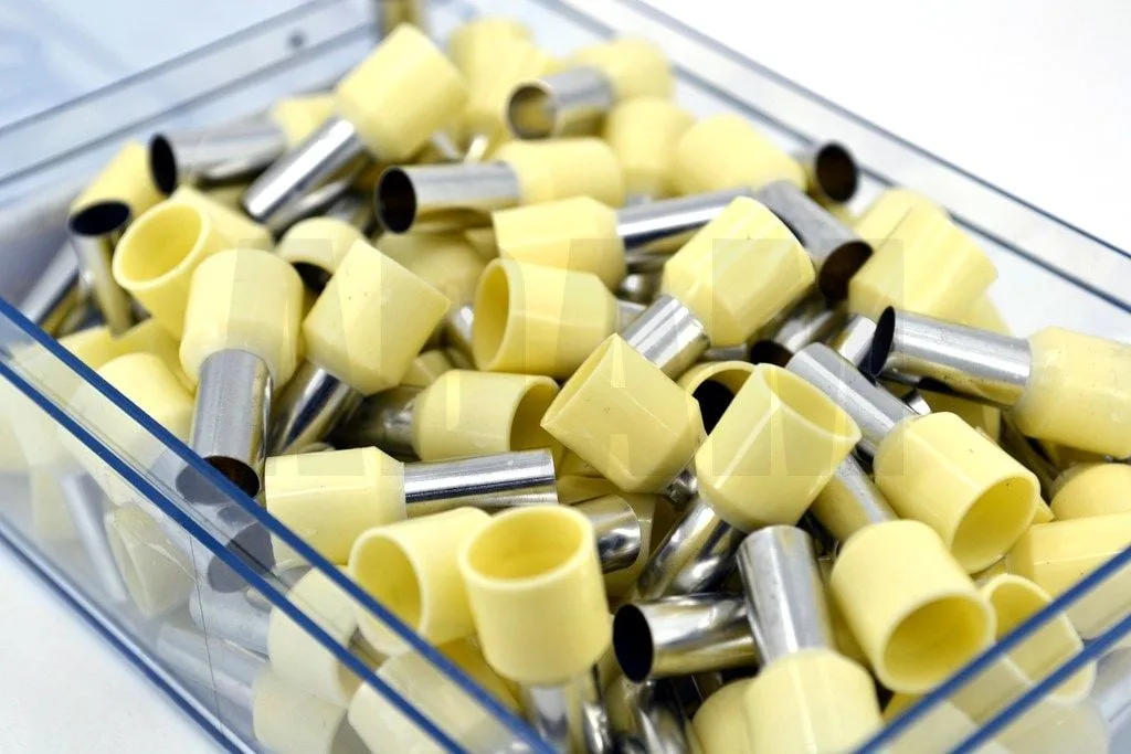 100 Adet 16mm² Kablo Yüksüğü Bakır Bej Yüksük TYIF-16