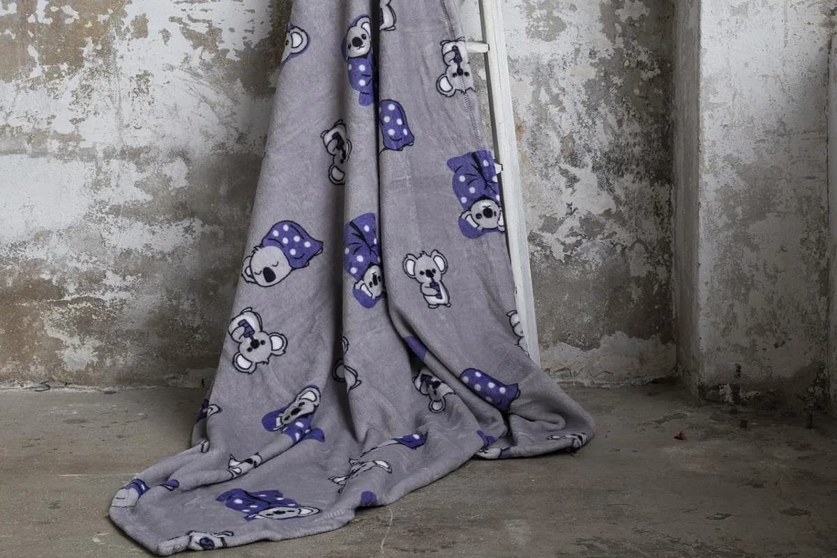 Dolce Bonita Home Wellsoft Tek Kişilik Battaniye 150x220 Koala Bear Mor