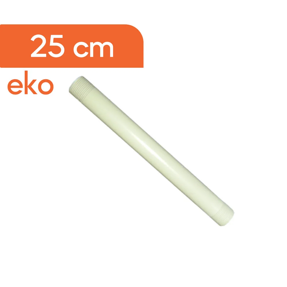 Akplas - PVC 25 Cm Kaval-Eko-Uzatma Borusu-Abot-Sprink-Bağlantı