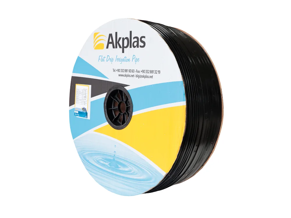 Akplas Enerji-Yassı Damlama Borusu-Çap 16-1-6L-h-6Mil-40cm 2500 MT