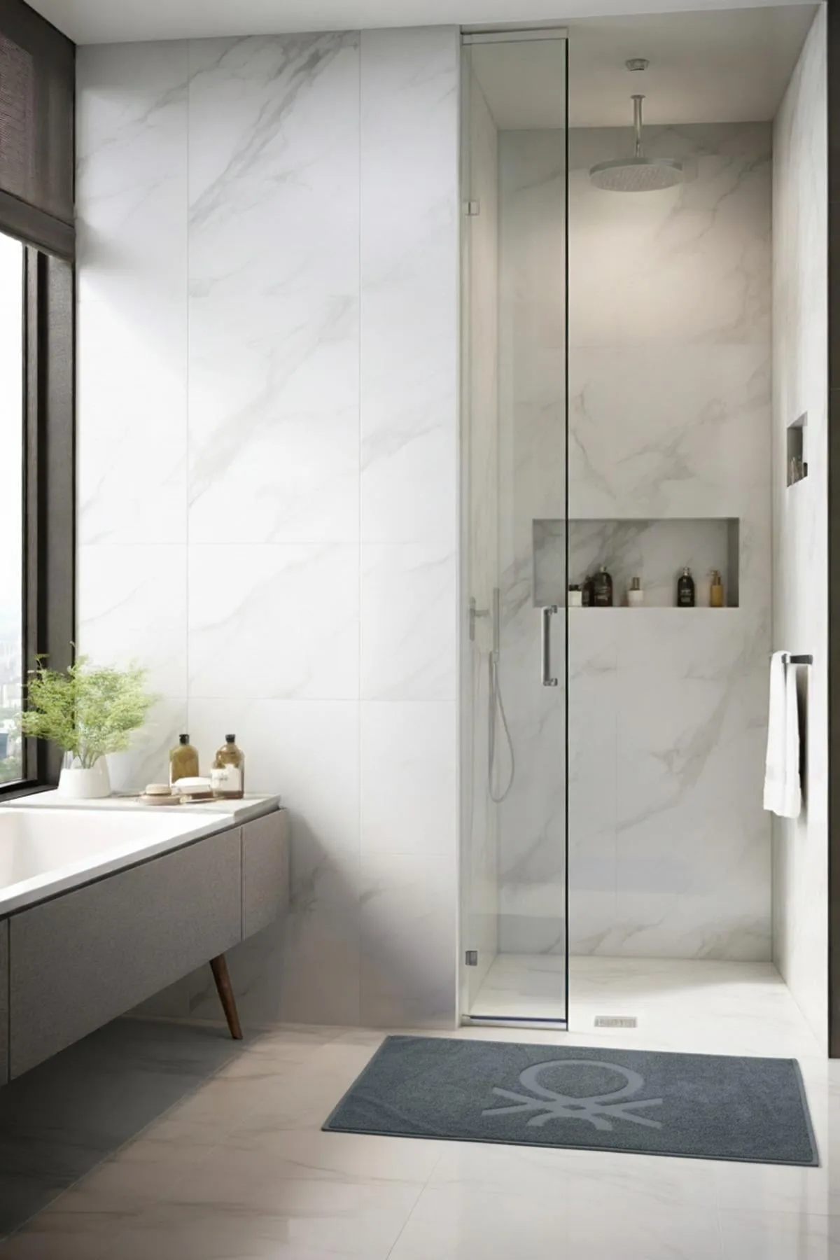 Be-0185 Gy %100 Pamuk Gri 50X80 Cm Banyo Paspas Havlu - GRİ